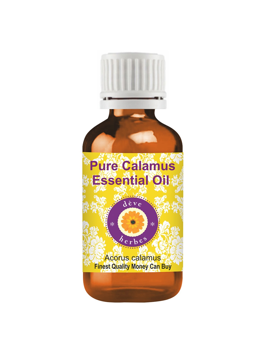 

Deve Herbes Pure Calamus Essential Oil - Natural Therapeutic Grade Steam Distilled - 100ml, Yellow