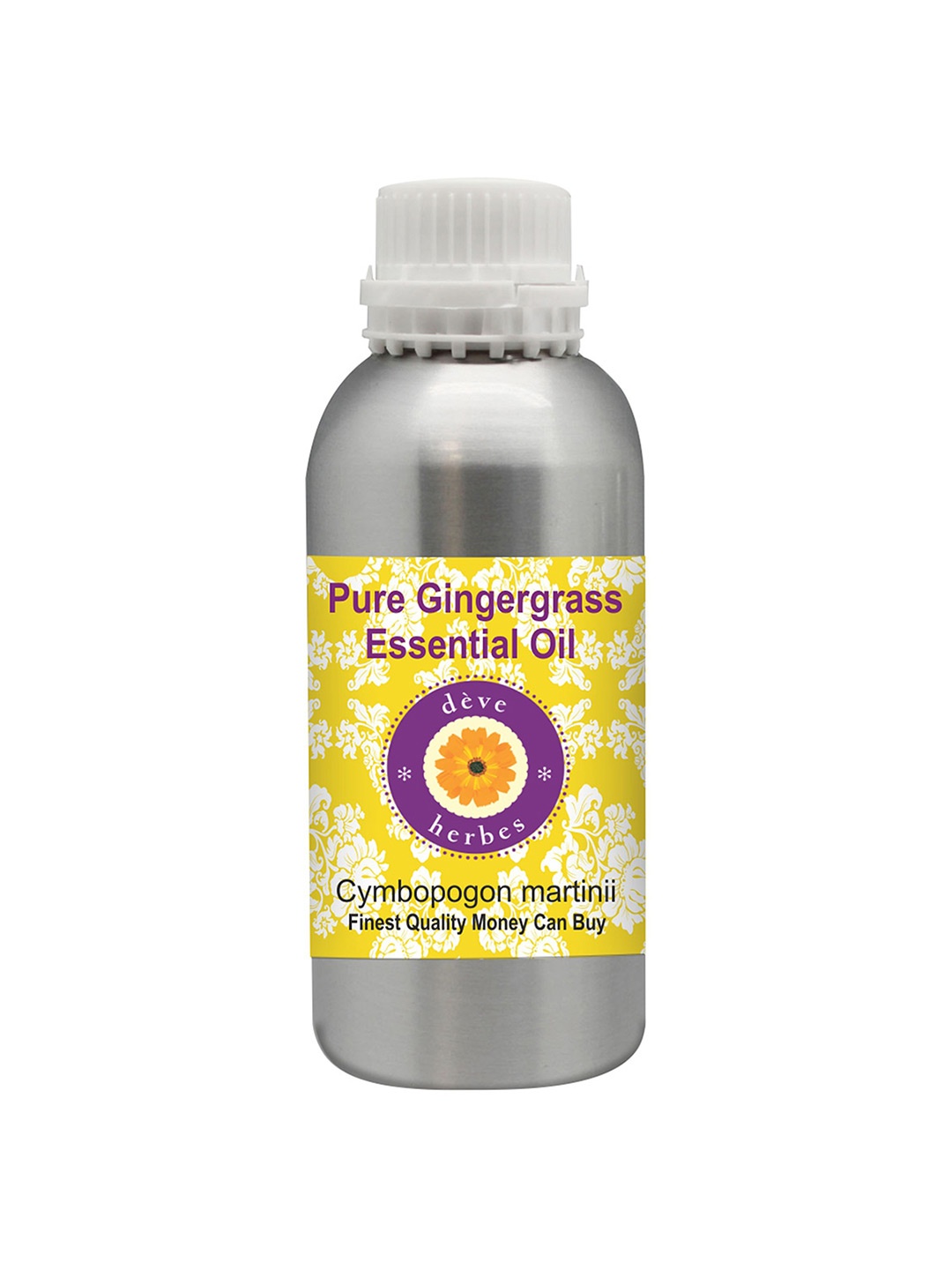 

Deve Herbes Natural Therapeutic Grade Distilled Pure Gingergrass Essential Oil - 1250 ml, Yellow