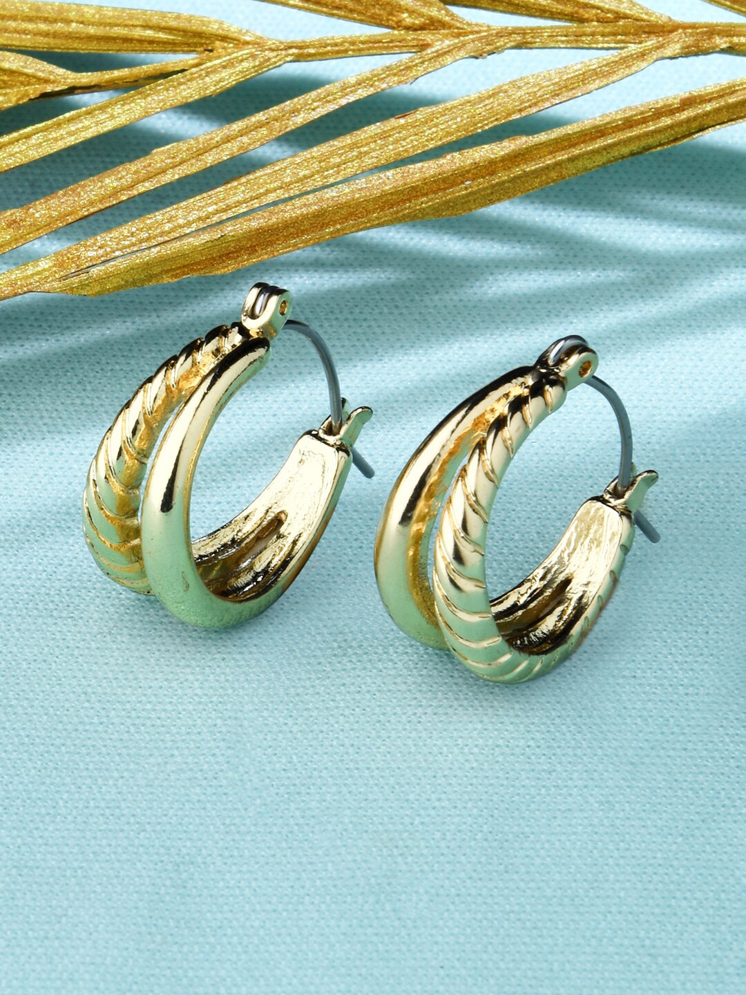 

Accessorize Gold-Toned Circular Hoop Earrings
