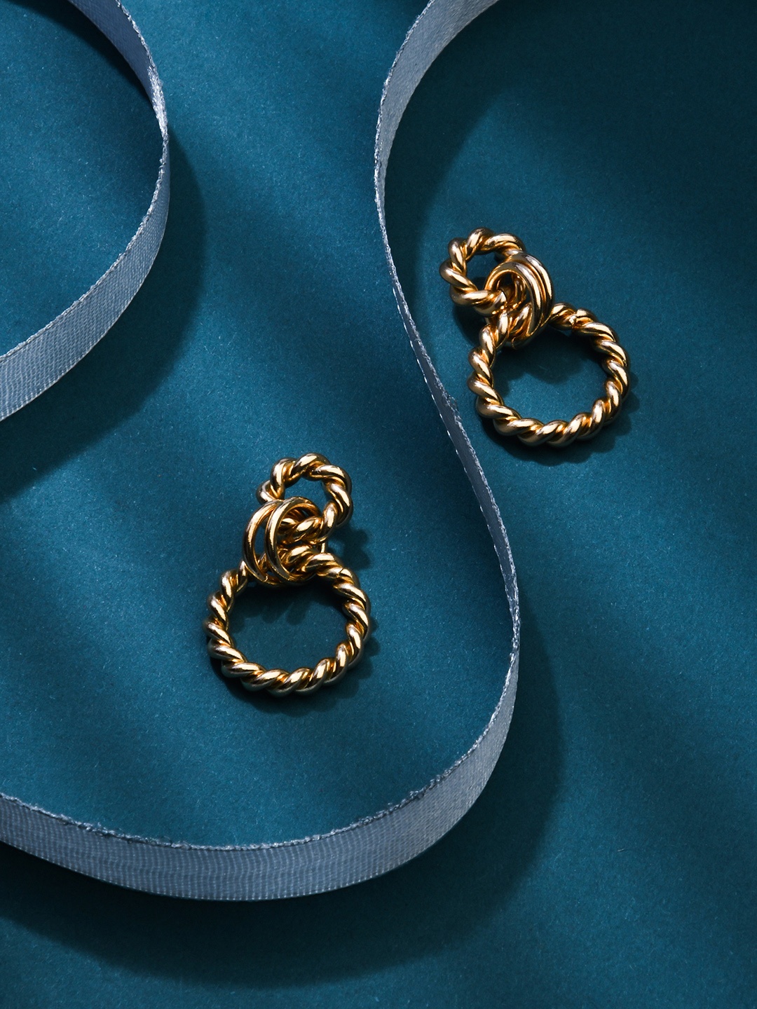 

Accessorize Gold-Toned Contemporary Drop Earrings
