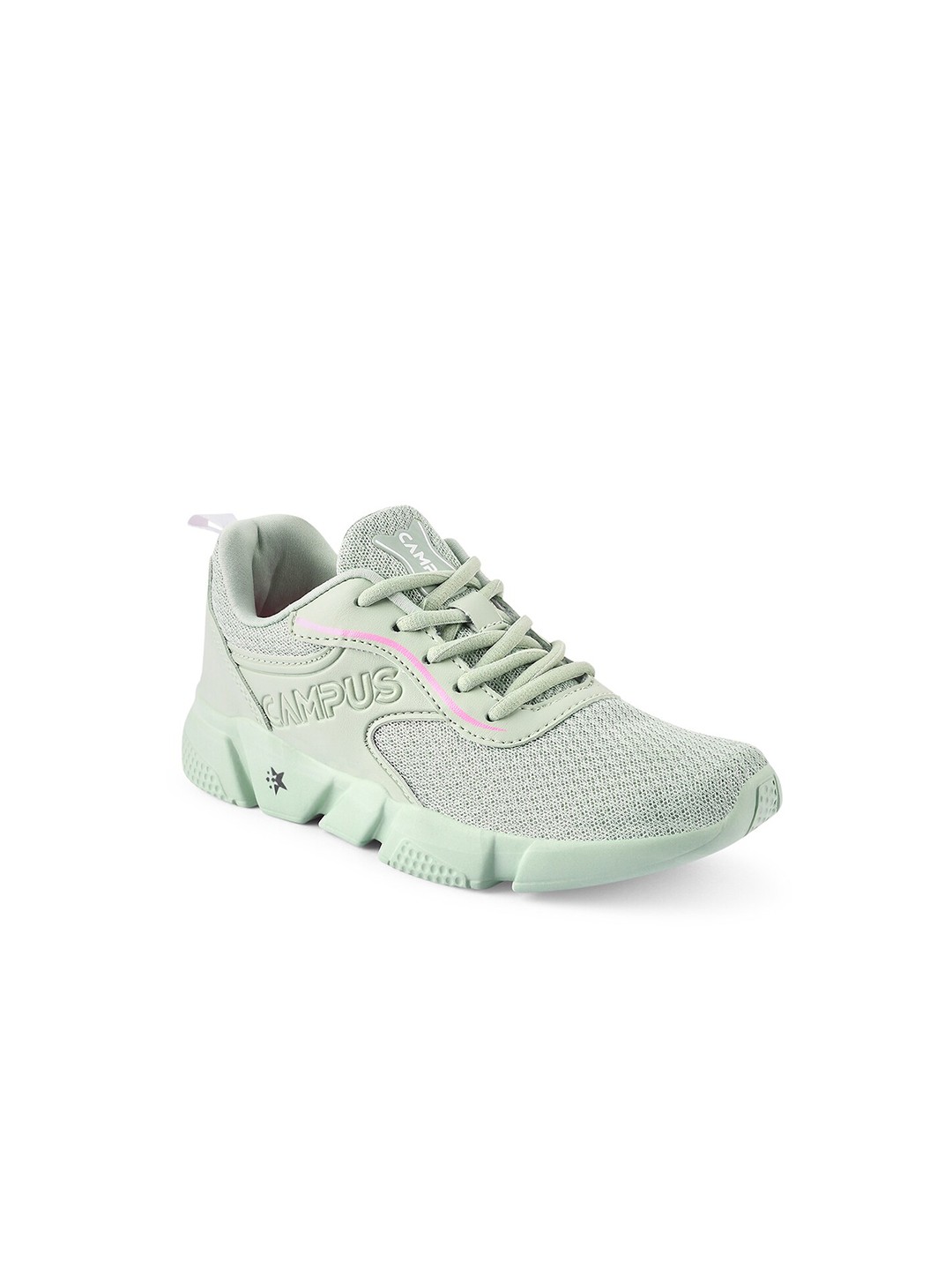

Campus Women Green Mesh Running Shoes