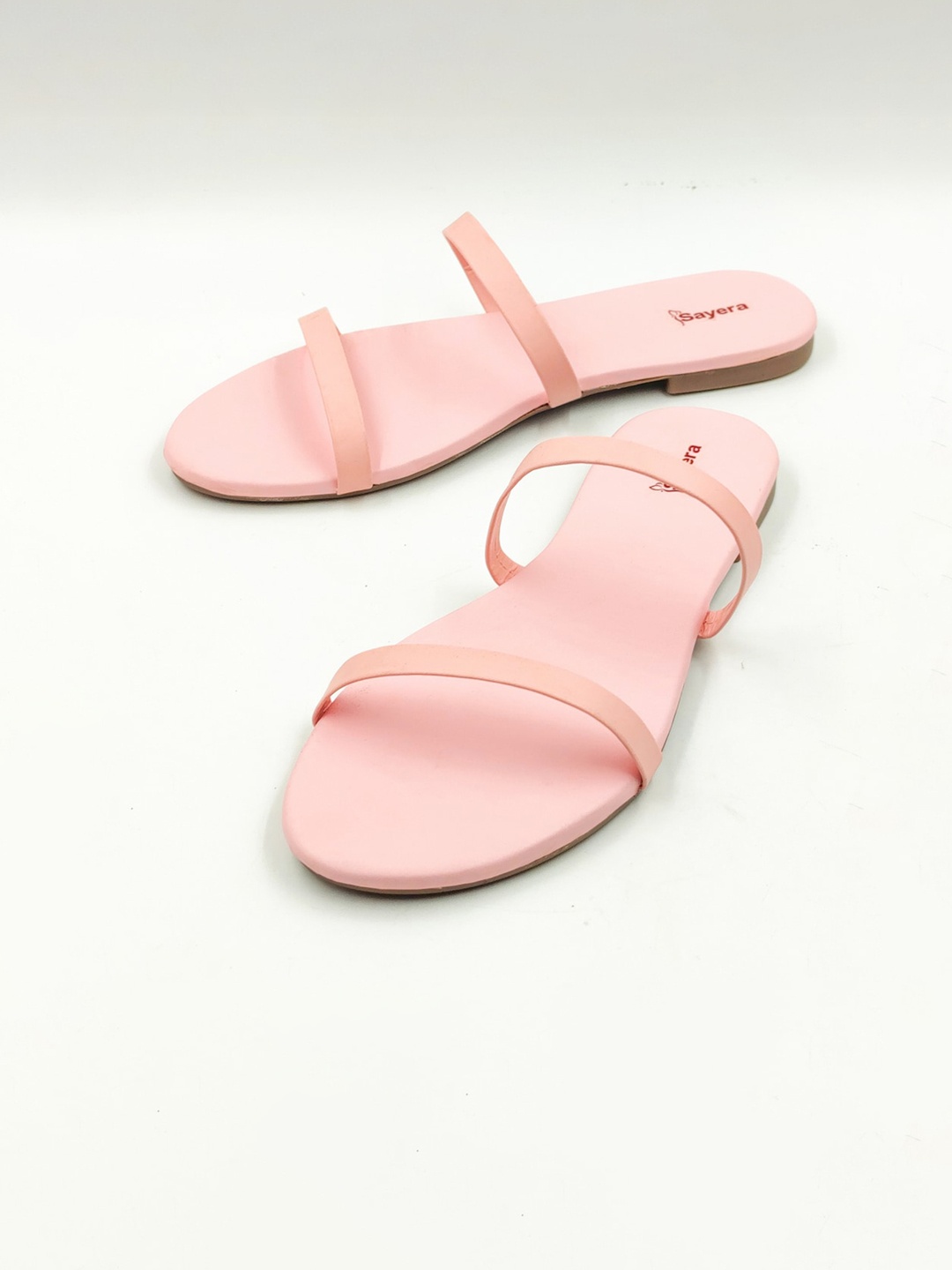 

Sayera Women Pink Solid Open Toe Flats