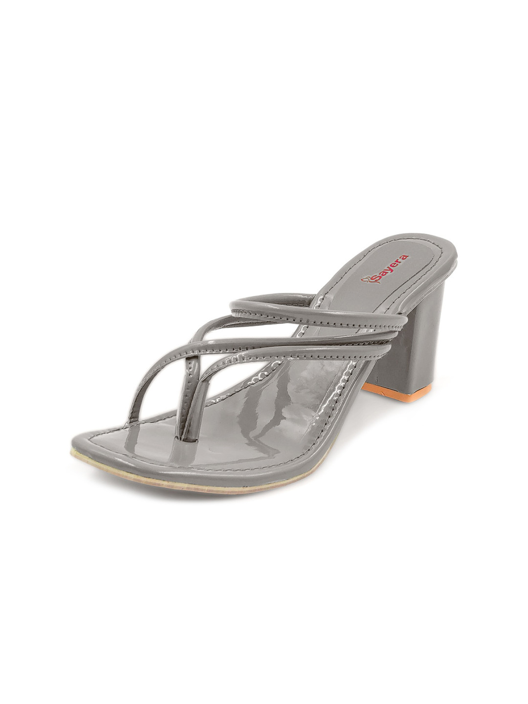 

Sayera Women Grey Block Sandals
