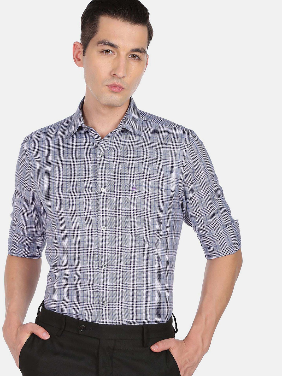

Arrow Men Auto Press Formal Shirt, Purple