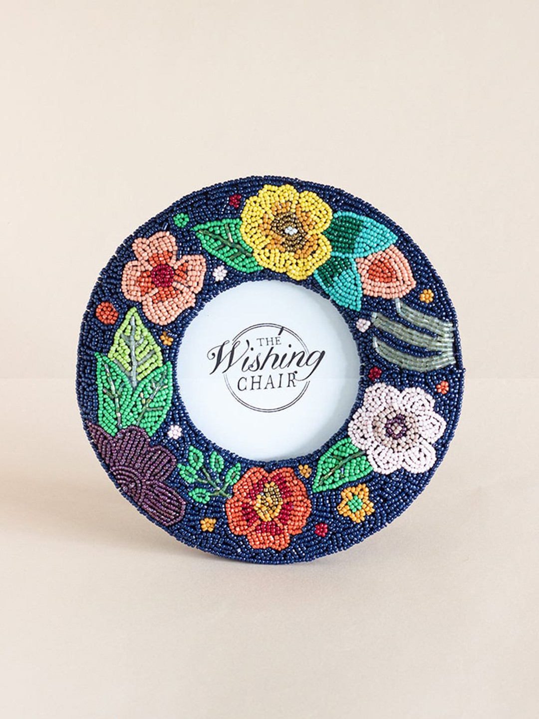 

The Wishing Blue & Yellow Floral Melody Beaded Photo Frame