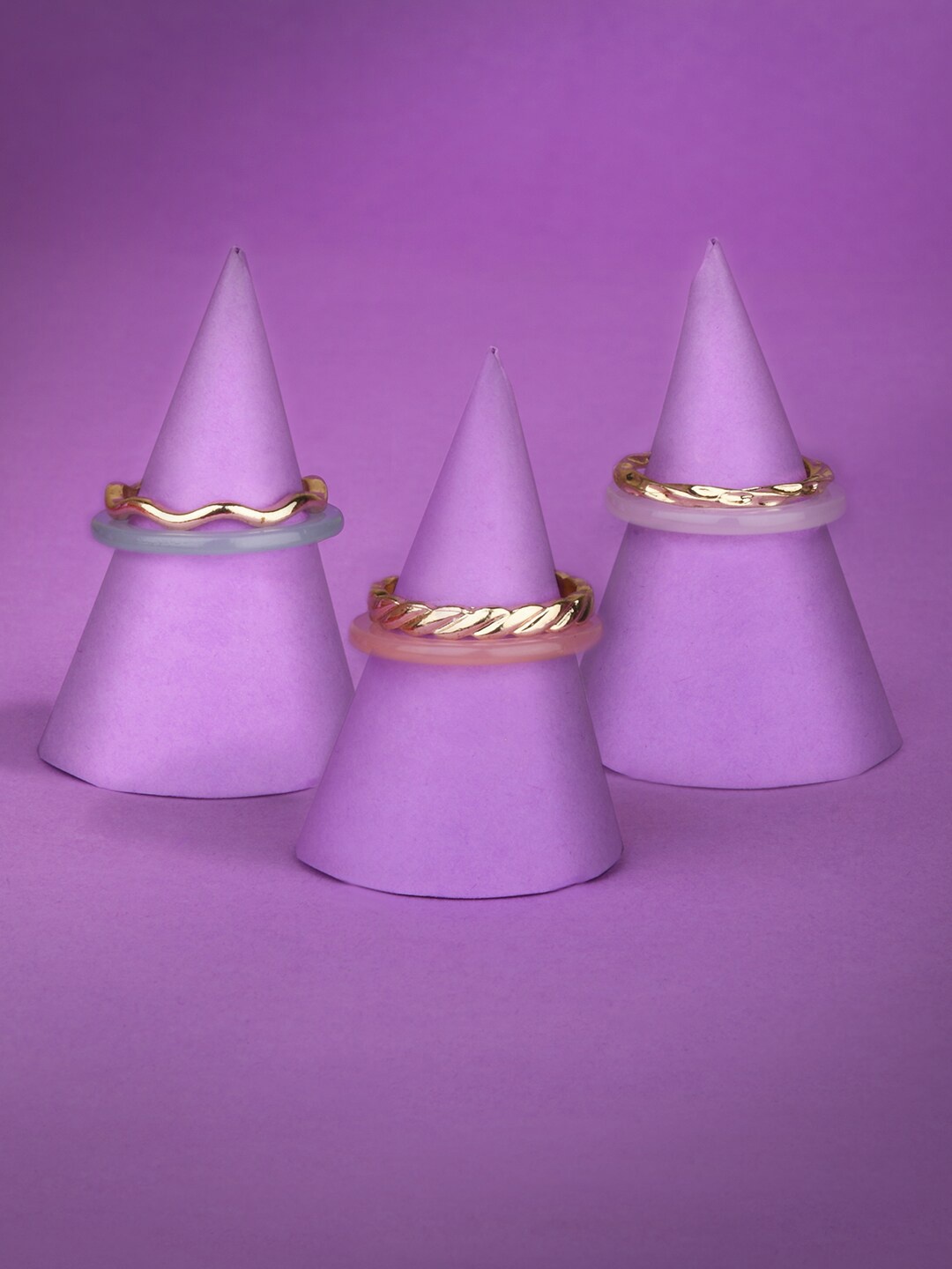 

Accessorize Set Of 6 Gold Plated Finger Rings