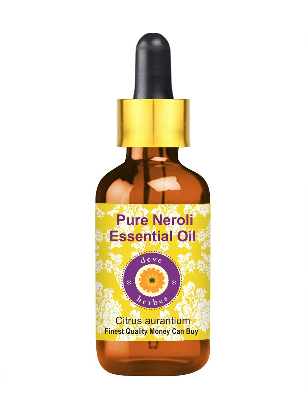 

Deve Herbes Pure Neroli Essential Oil with Glass Dropper - Therapeutic Grade - 15ml, Yellow