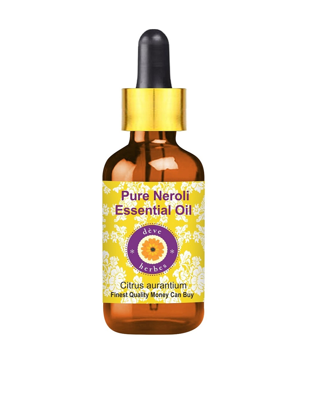 

Deve Herbes Pure Neroli Essential Oil with Glass Dropper - Therapeutic Grade - 10ml, Yellow