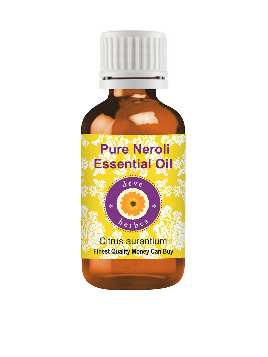 

Deve Herbes Natural Therapeutic Grade Steam Distilled Pure Neroli Essential Oil - 10 ml, Yellow