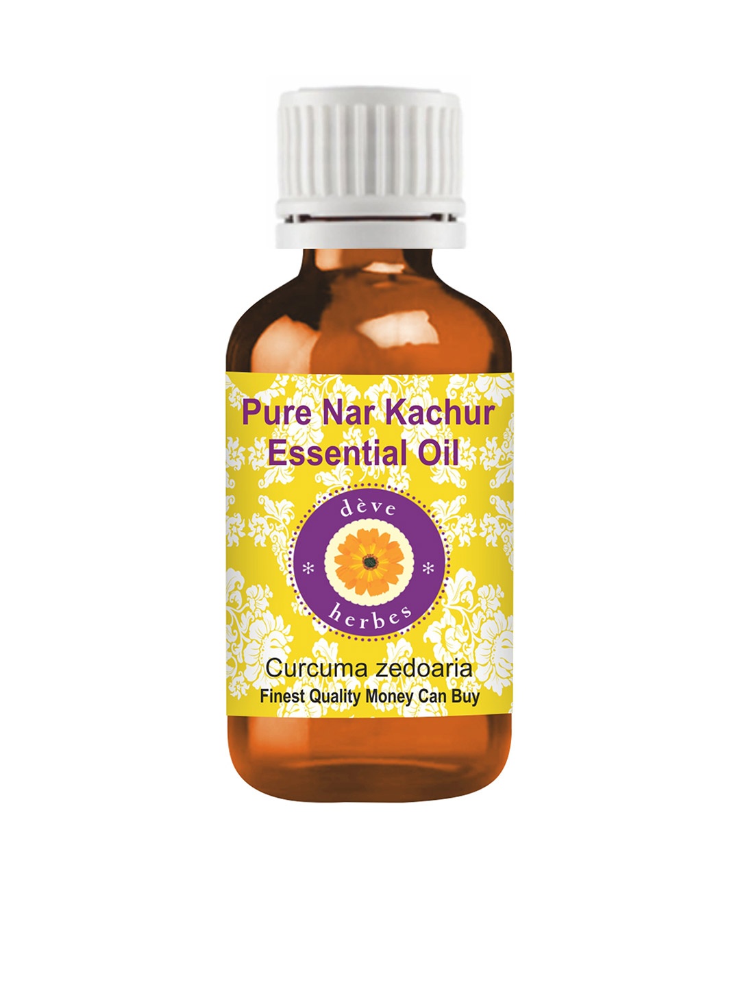 

Deve Herbes Natural Therapeutic Grade Steam Distilled Pure Nar Kachur Essential Oil - 5 ml, Yellow