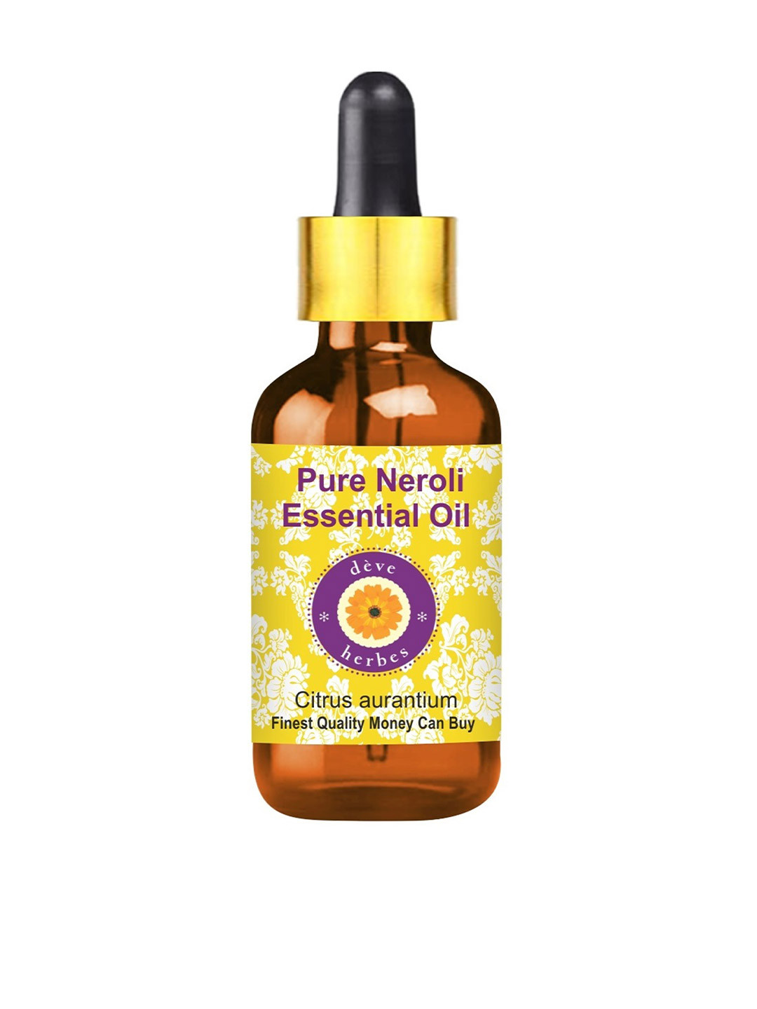 

Deve Herbes Pure Neroli Essential Oil with Glass Dropper - Therapeutic Grade - 30ml, Yellow