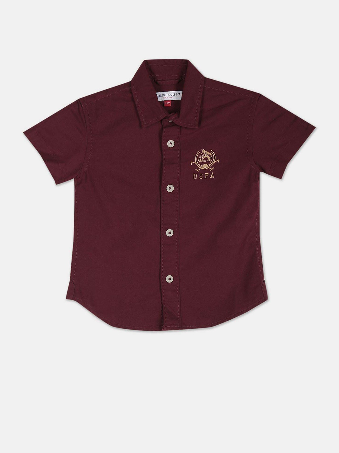 

U S Polo Assn Kids Boys Red Casual Shirt