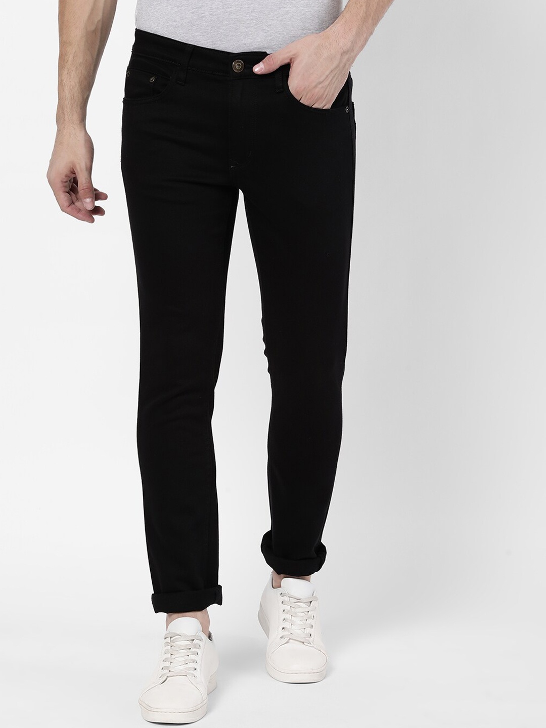 

AD By Arvind Men Black Skinny Fit Jeans
