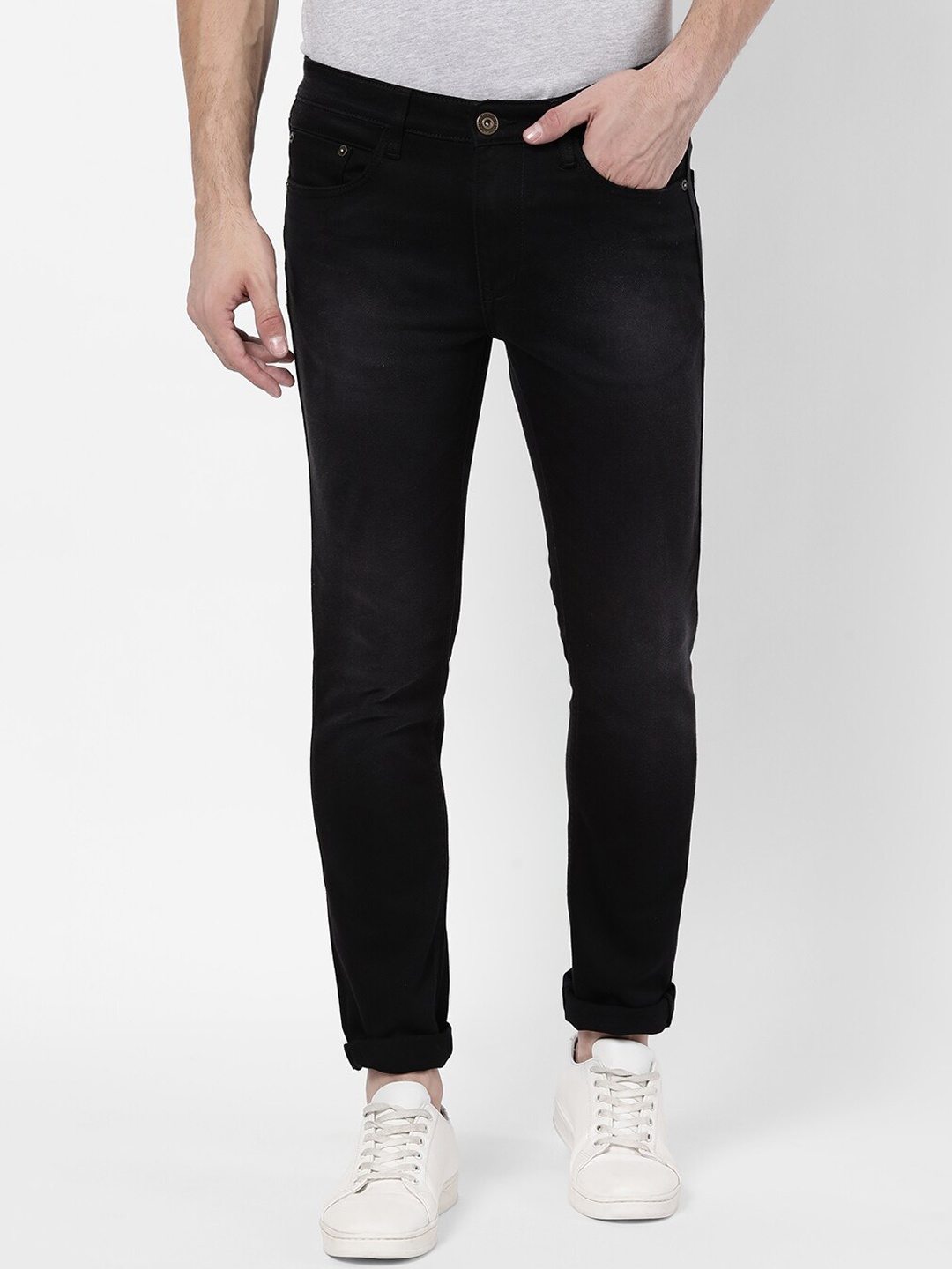 

AD By Arvind Men Black Skinny Fit Jeans