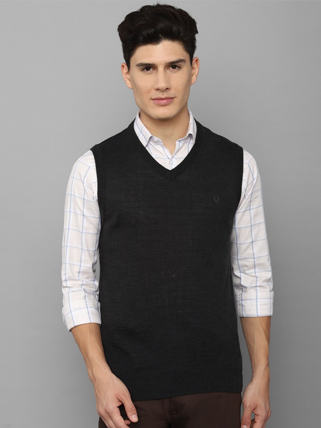 

Allen Solly Men Grey Sweater Vest