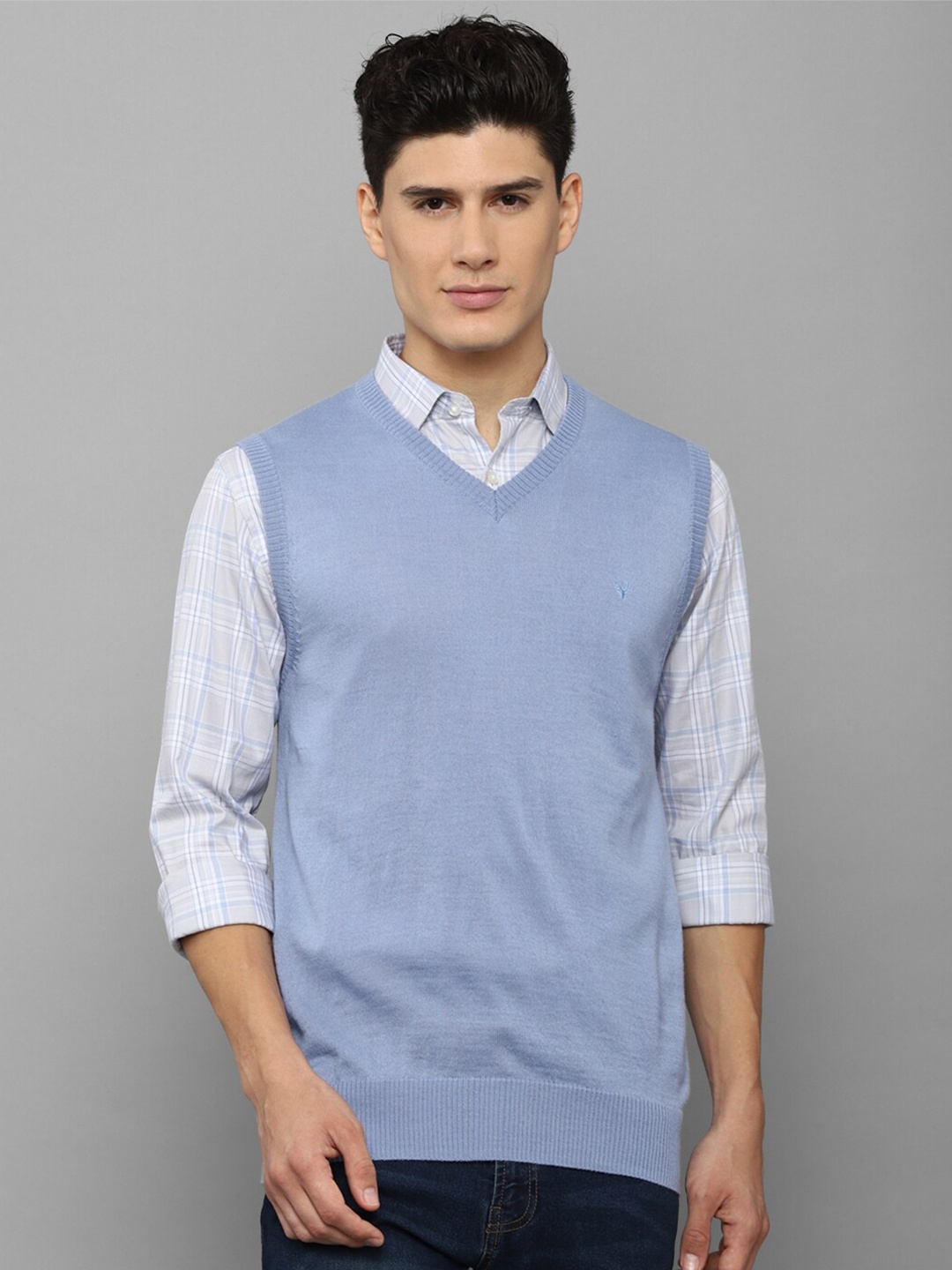 

Allen Solly Men Blue Sweater Vest