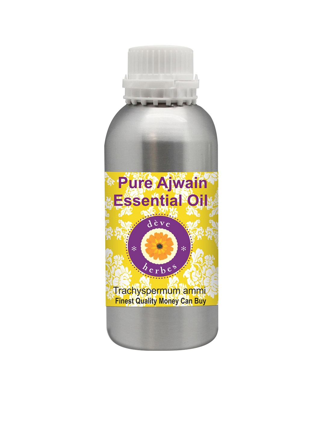 

Deve Herbes Natural Therapeutic Grade Steam Distilled Pure Ajwain Essential Oil - 1250 ml, Yellow