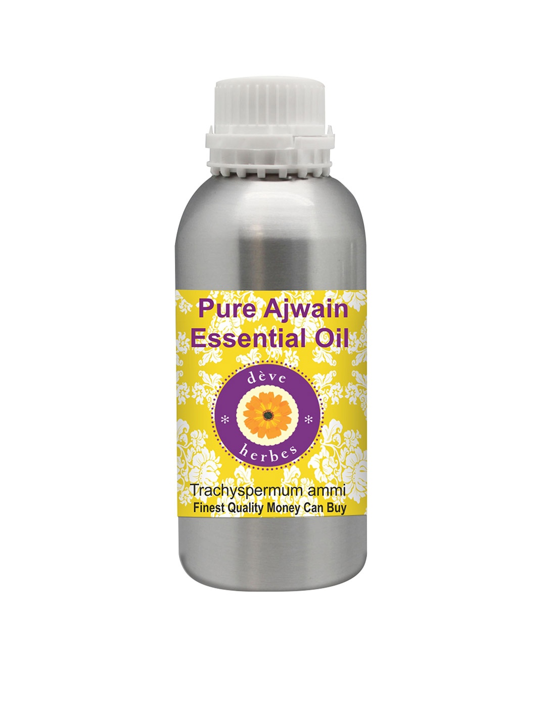 

Deve Herbes Natural Therapeutic Grade Steam Distilled Pure Ajwain Essential Oil - 300 ml, Yellow