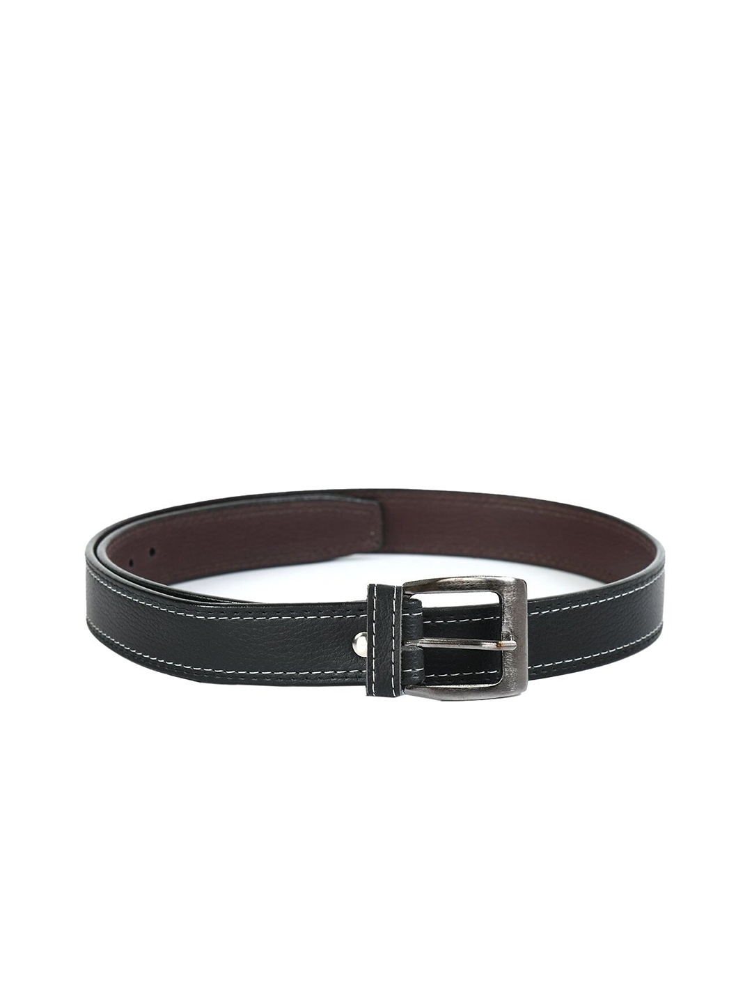 

WINSOME DEAL Men Black Leather Belt