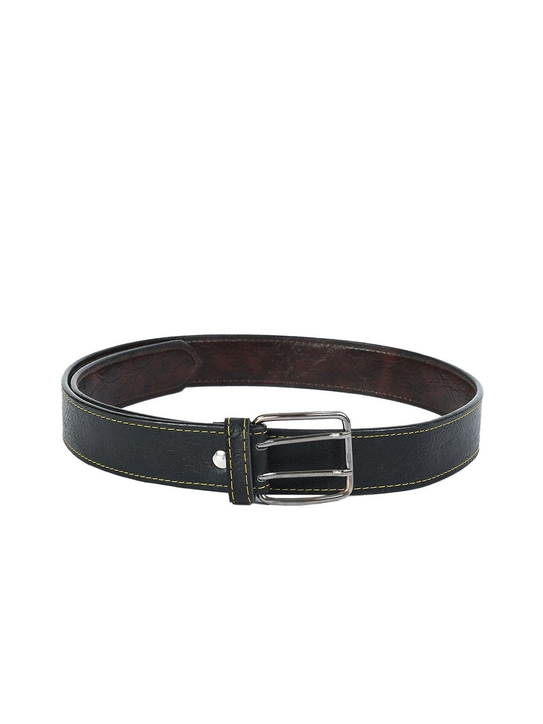 

WINSOME DEAL Men Black Solid Belt