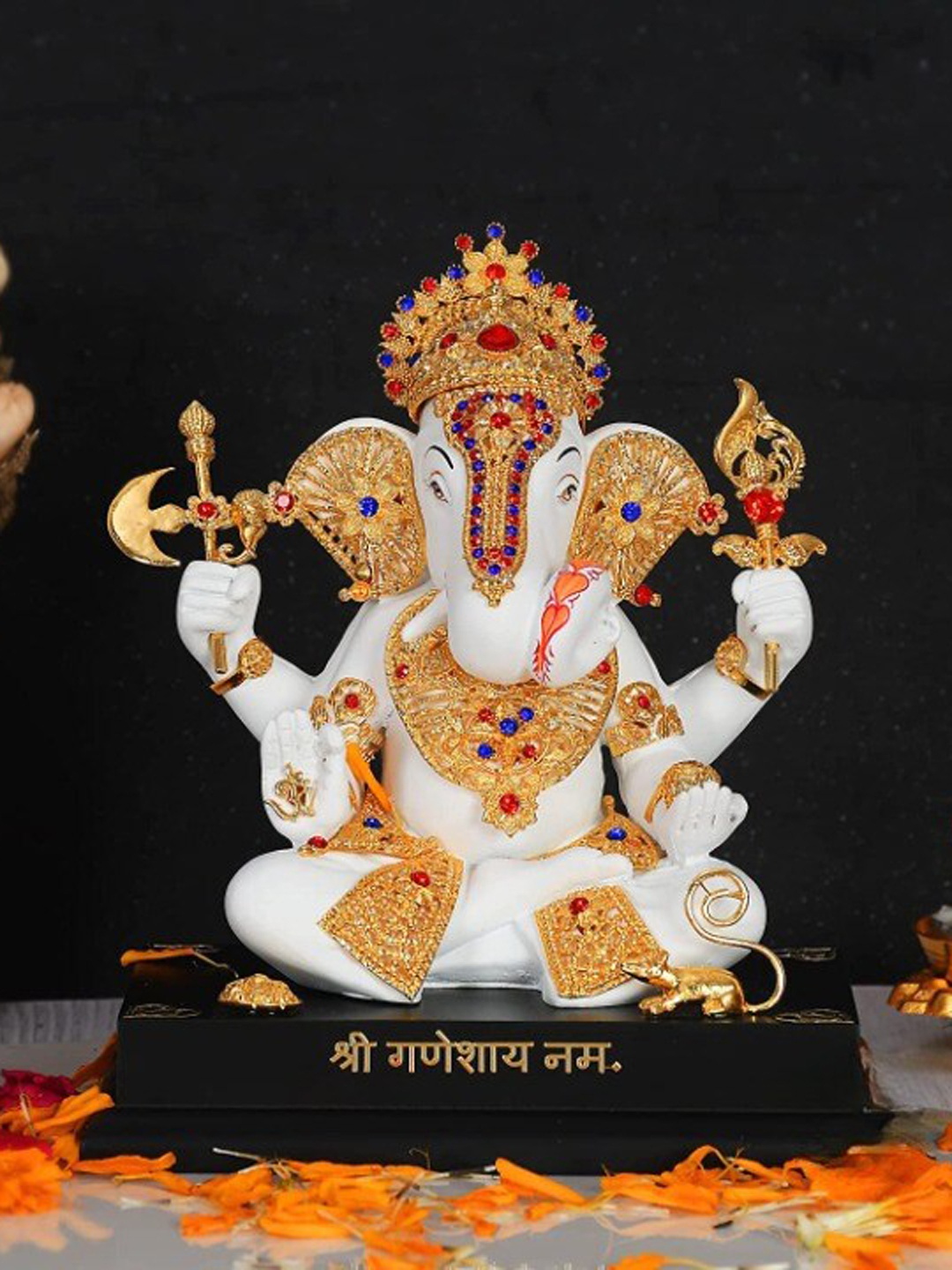 

Perpetual Ganesha Idol Showpiece, Multi