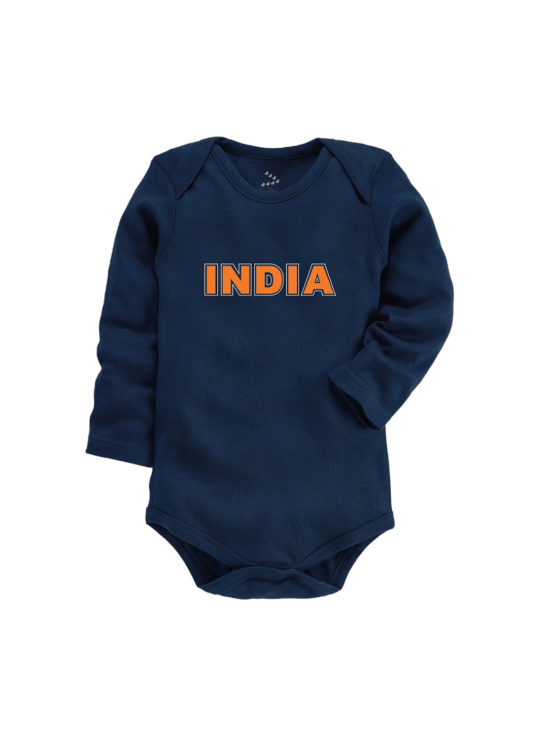 

Zeezeezoo Infants Navy Blue India Printed Pure Cotton Bodysuit