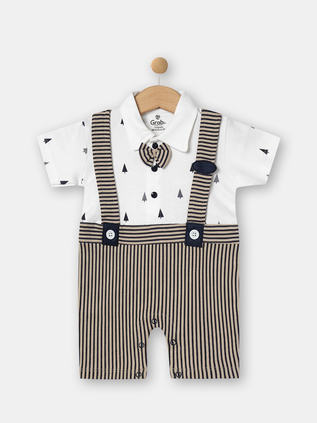 

R&B Boys White & Black Printed T-shirt with Trousers