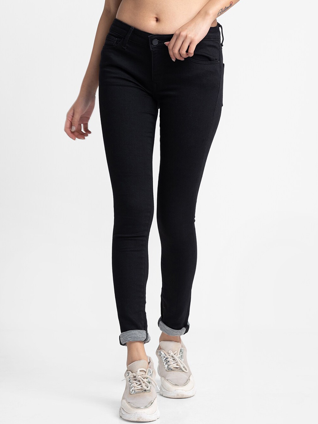 

SPYKAR Women Black Super Skinny Fit Jeans