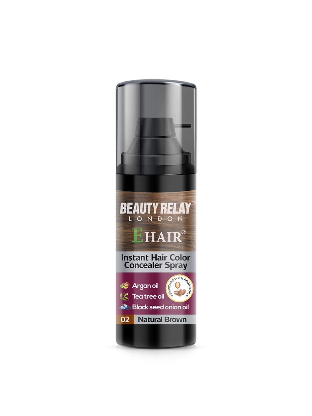 

BeautyRelay London Brown Instant Hair Color Spray 40ml