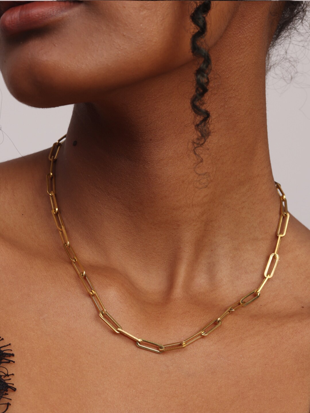 

PALMONAS Gold-Toned Gold-Plated Handcrafted Necklace