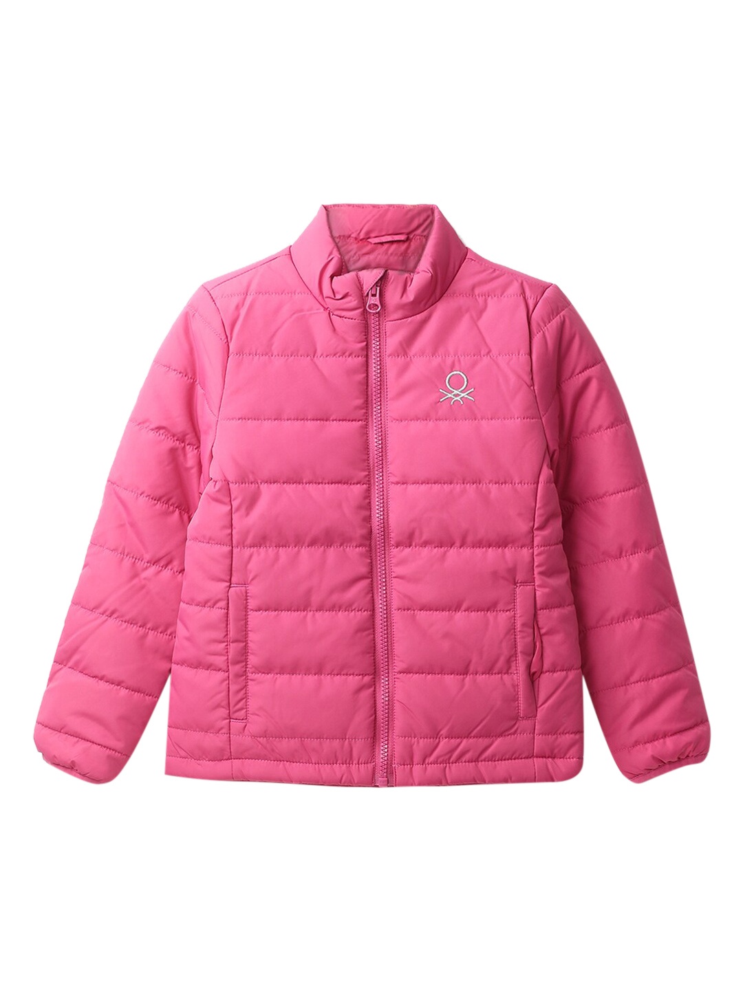 

United Colors of Benetton Girls Pink Padded Jacket