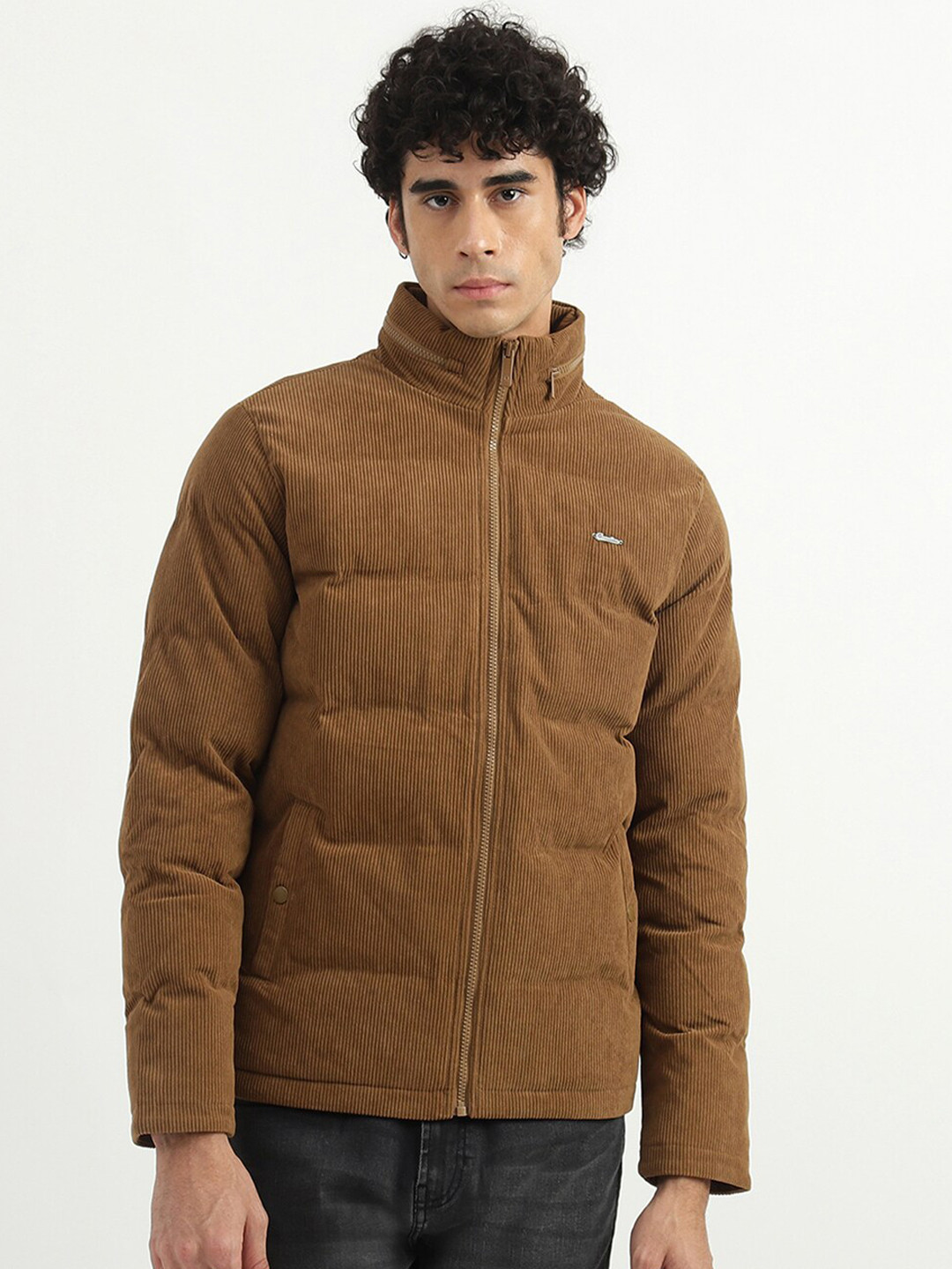 

United Colors of Benetton Men Brown Padded Jacket
