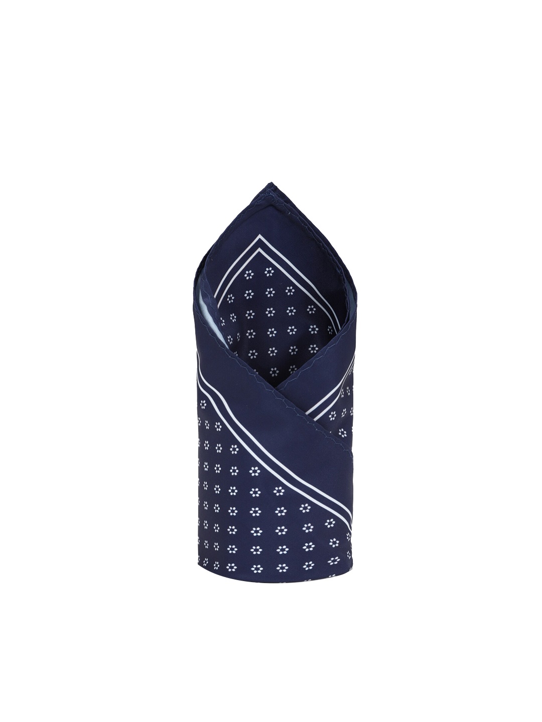 

Louis Philippe Men Navy Blue Printed Pocket Square