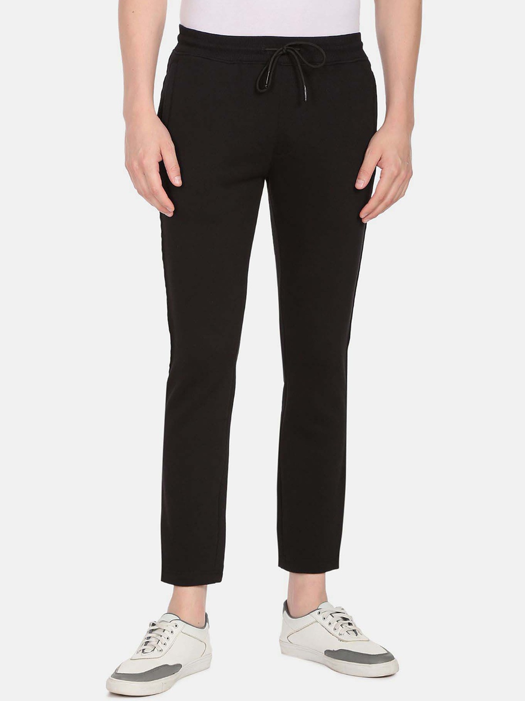 

Arrow New York Men Black Solid Track Pants