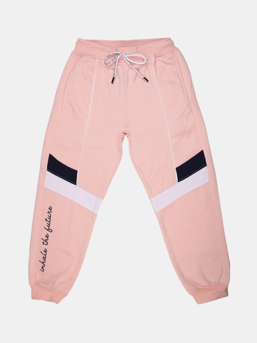 

V-Mart Girls Peach Solid Cotton Joggers