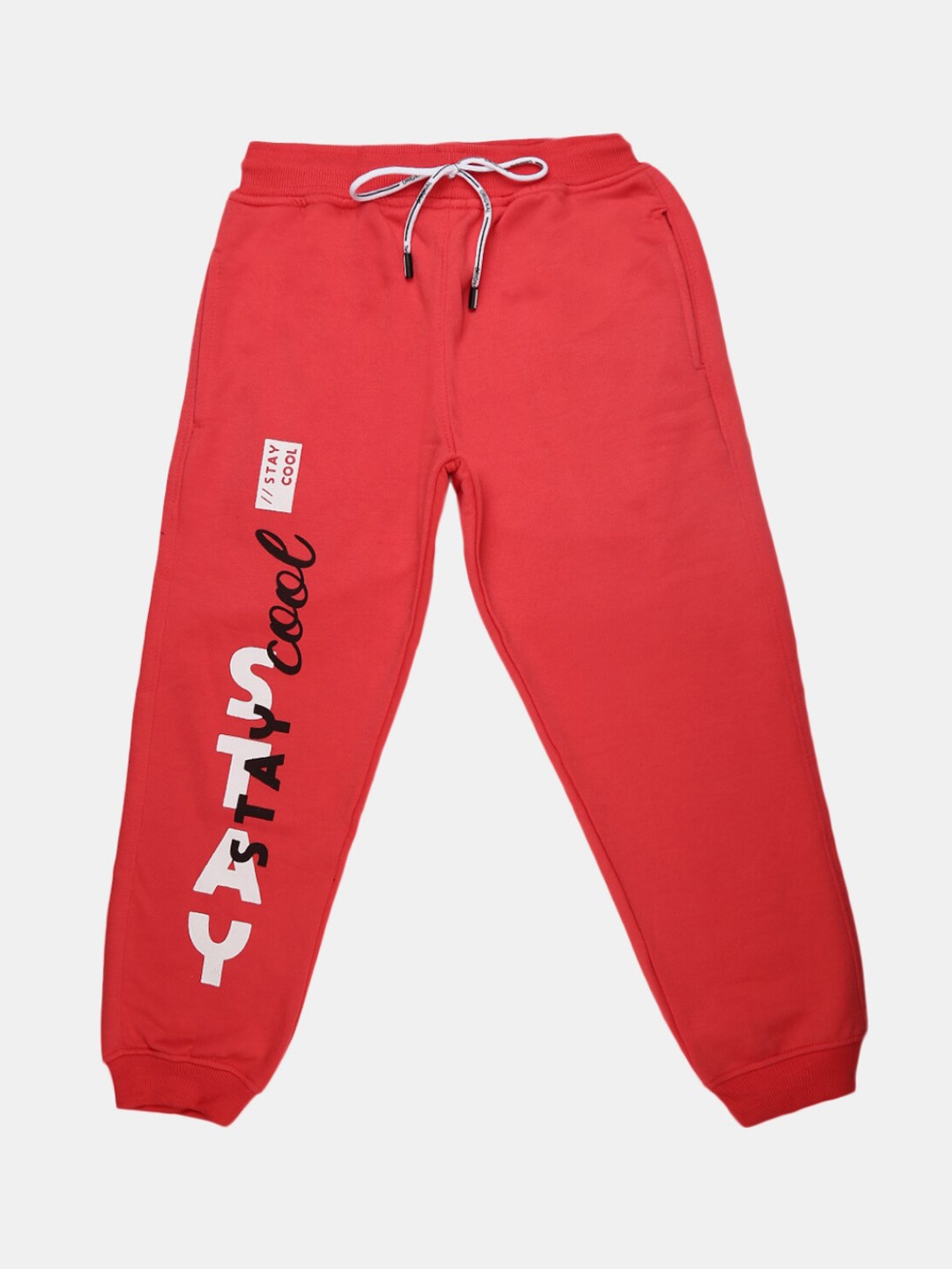 

V-Mart Girls Printed Joggers Lounge Pants, Red