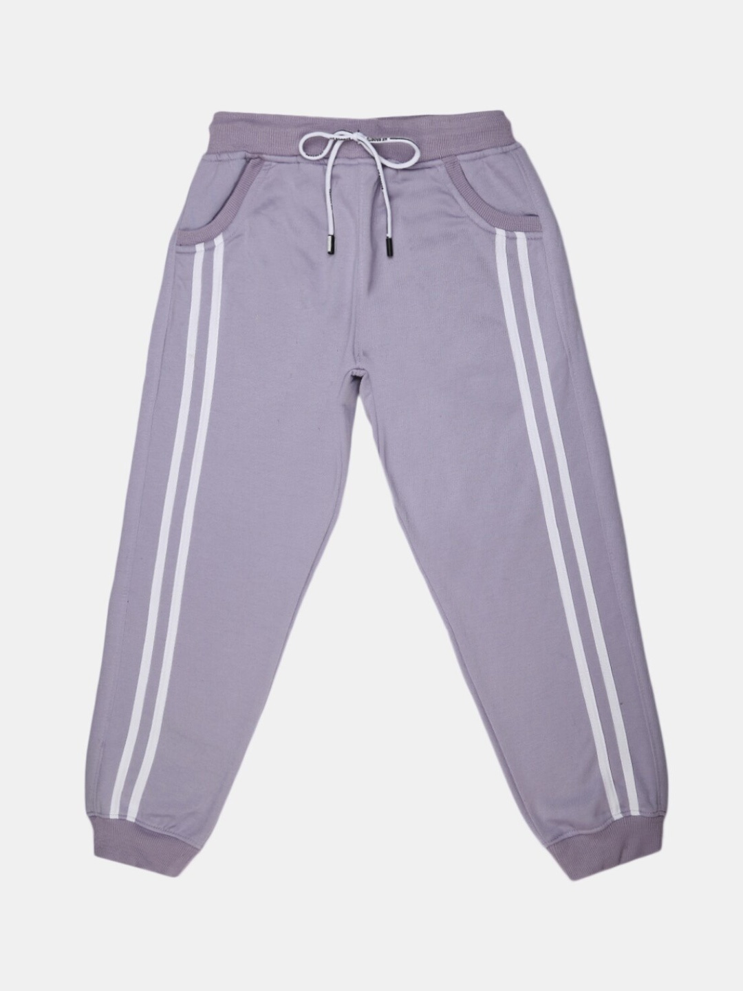 

V-Mart Girls Mauve Solid Cotton Joggers