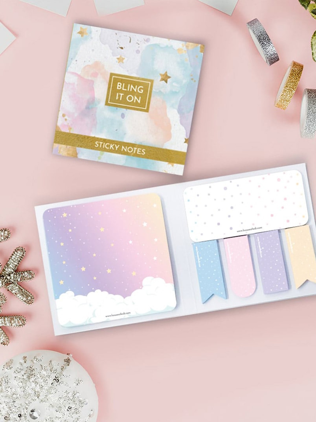 

HOUSE OF EDI Multi-Coloured Printed Sticky Notes
