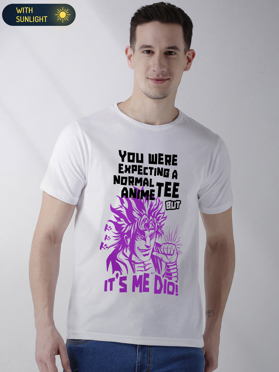 

COMICSENSE Men White & Black Typography Printed Bio Finish Pure Cotton T-shirt