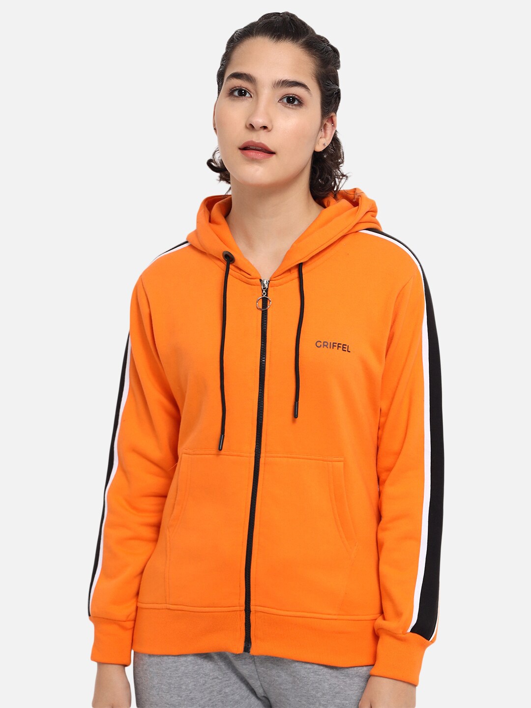 

GRIFFEL Women Orange Sweatshirt