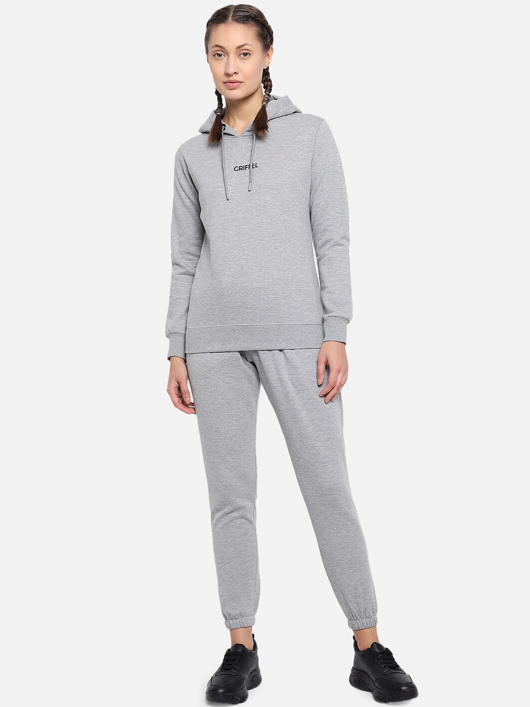 

GRIFFEL Women Grey solid Tracksuits