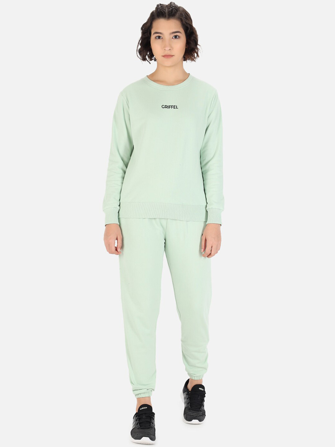 

GRIFFEL Women Sea Green Solid Tracksuits