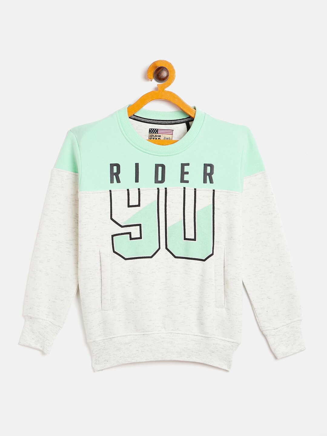 

Duke Boys White Printed Round Neck Sweatshirt