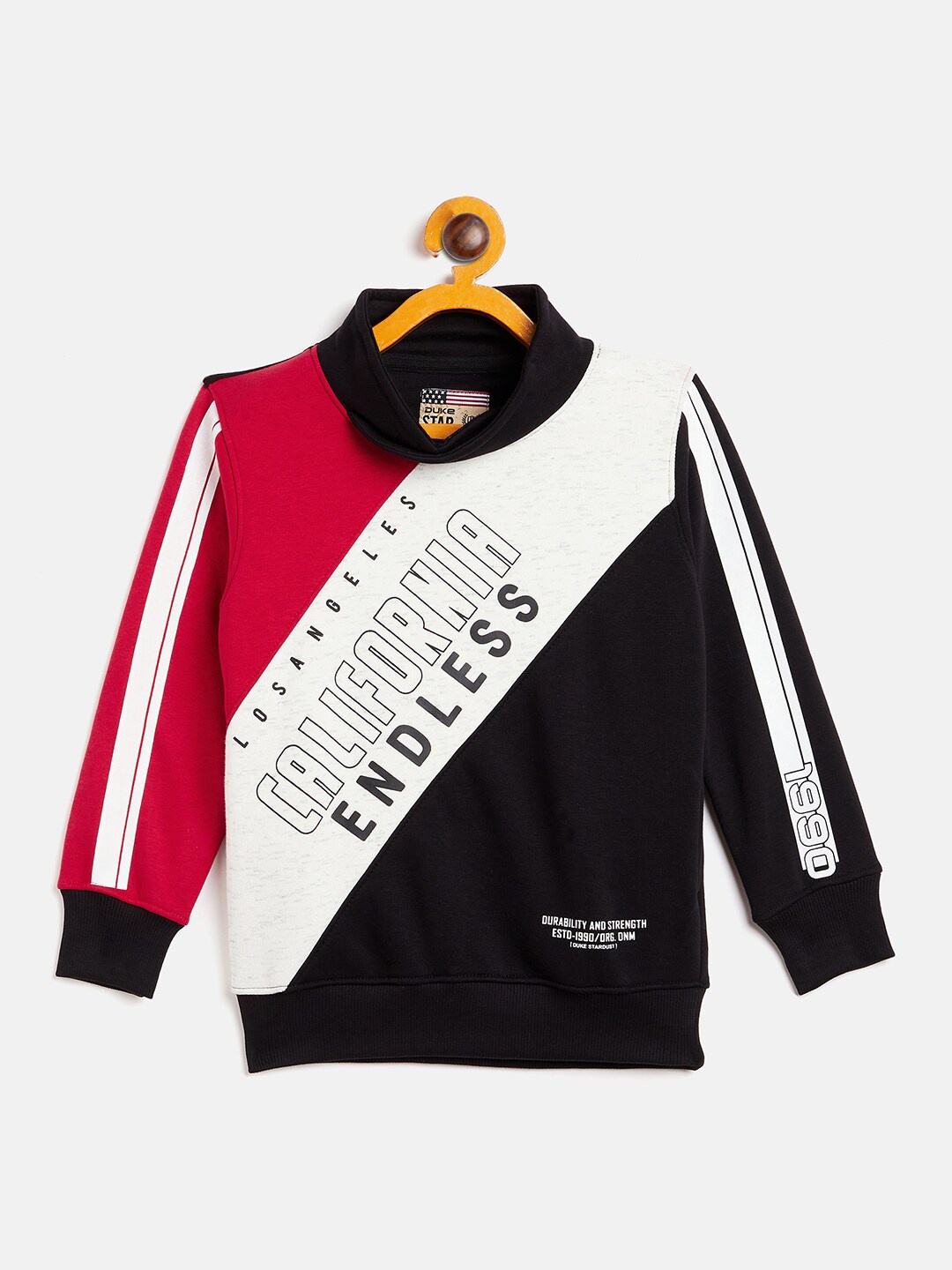 

Duke Boys Black & Red Colourblocked Sweatshirt