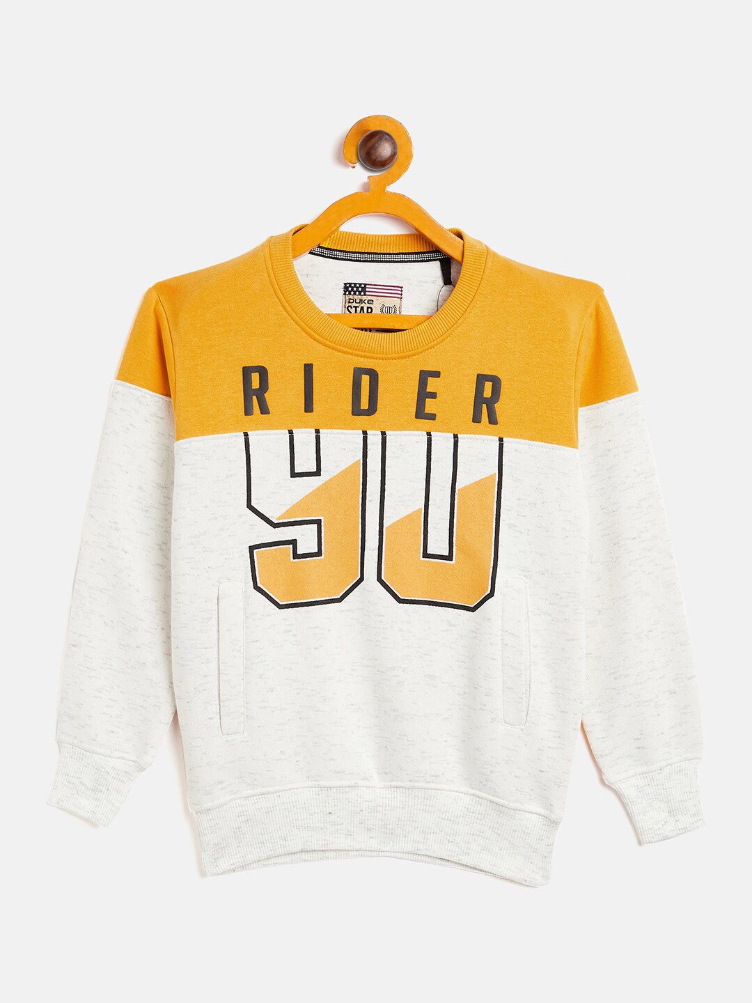 

Duke Boys Mustard Colourblocked Sweatshirt