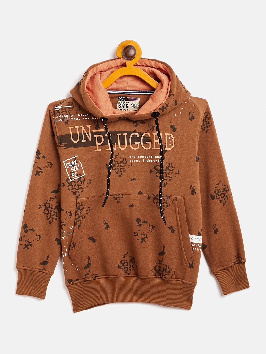 

Duke Boys Printed Hooded Sweatshirt, Brown