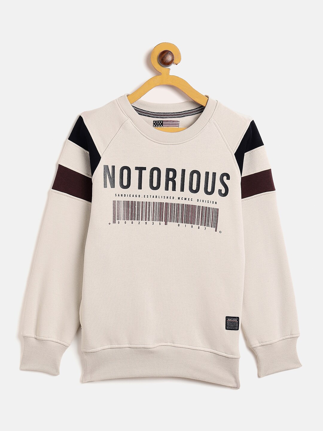 

Duke Boys White Printed Sweatshirt