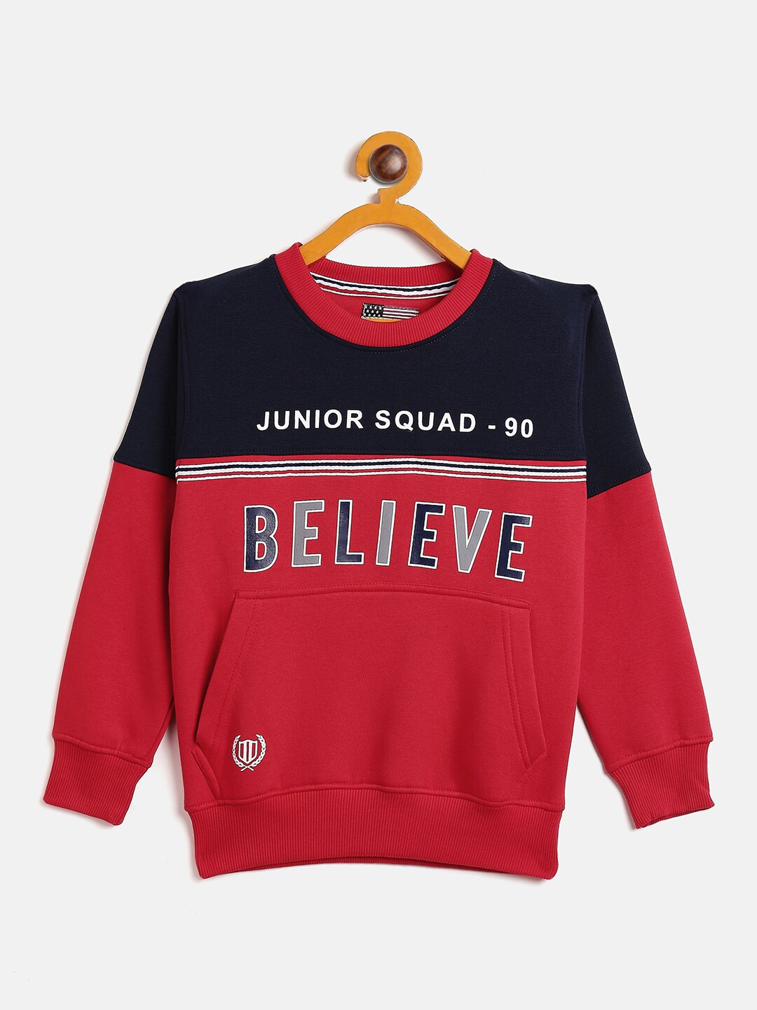 

Duke Boys Red & Navy Blue Colourblocked Sweatshirt