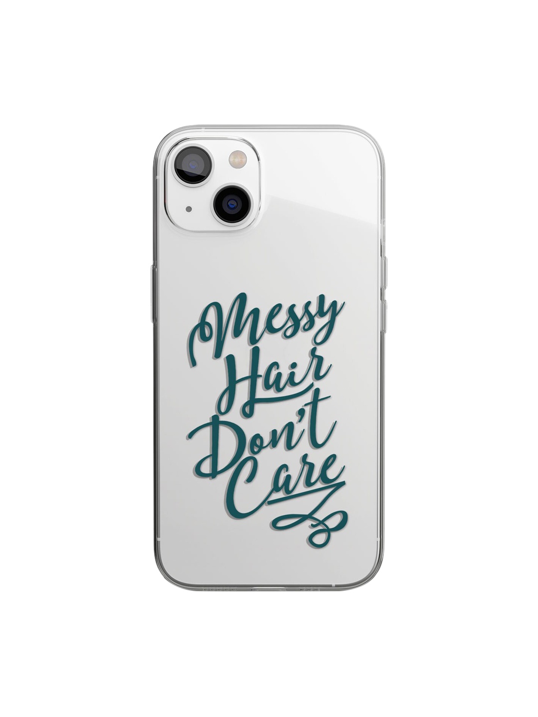 

macmerise Transparent & Green Printed iPhone 14 Clear Phone Back Case