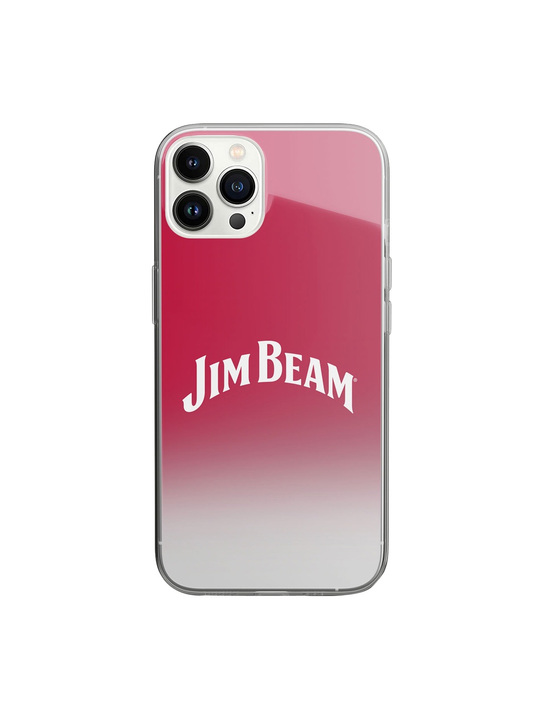

macmerise Red Jim Beam Printed iPhone 14 Pro Glass Phone Back Case